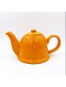 Porcelain Teapot in Orange w/ Infuser & Plastic Cover 450ML With Gift Box